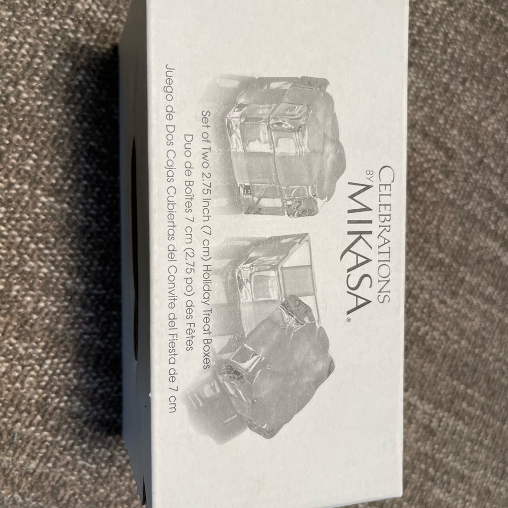 Crystal Holiday Treat Boxes